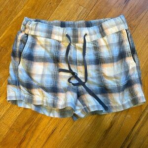 Caslon 100% Linen Plaid Boxer Short